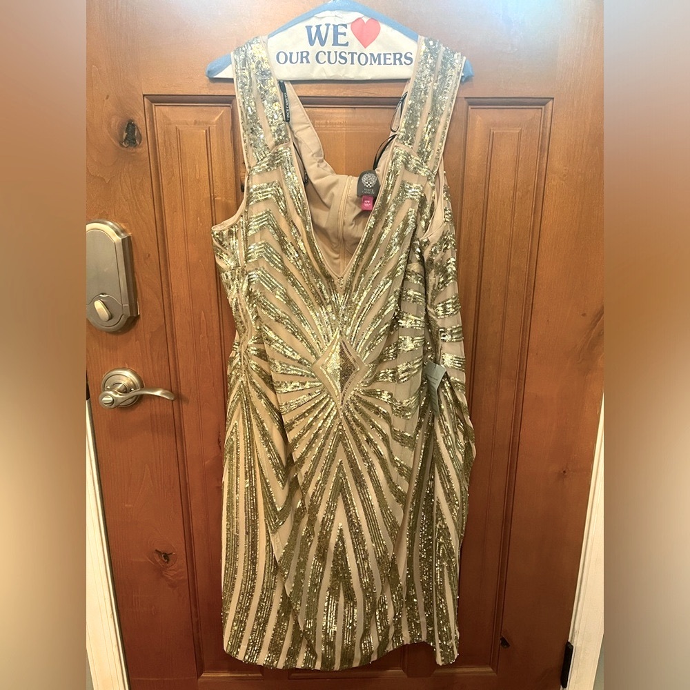 New! Plus sequined party dress NWT